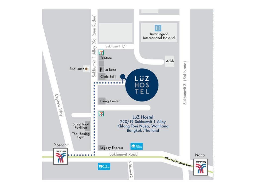 Slumber Bangkok Soi 1 Hostel Екстериор снимка